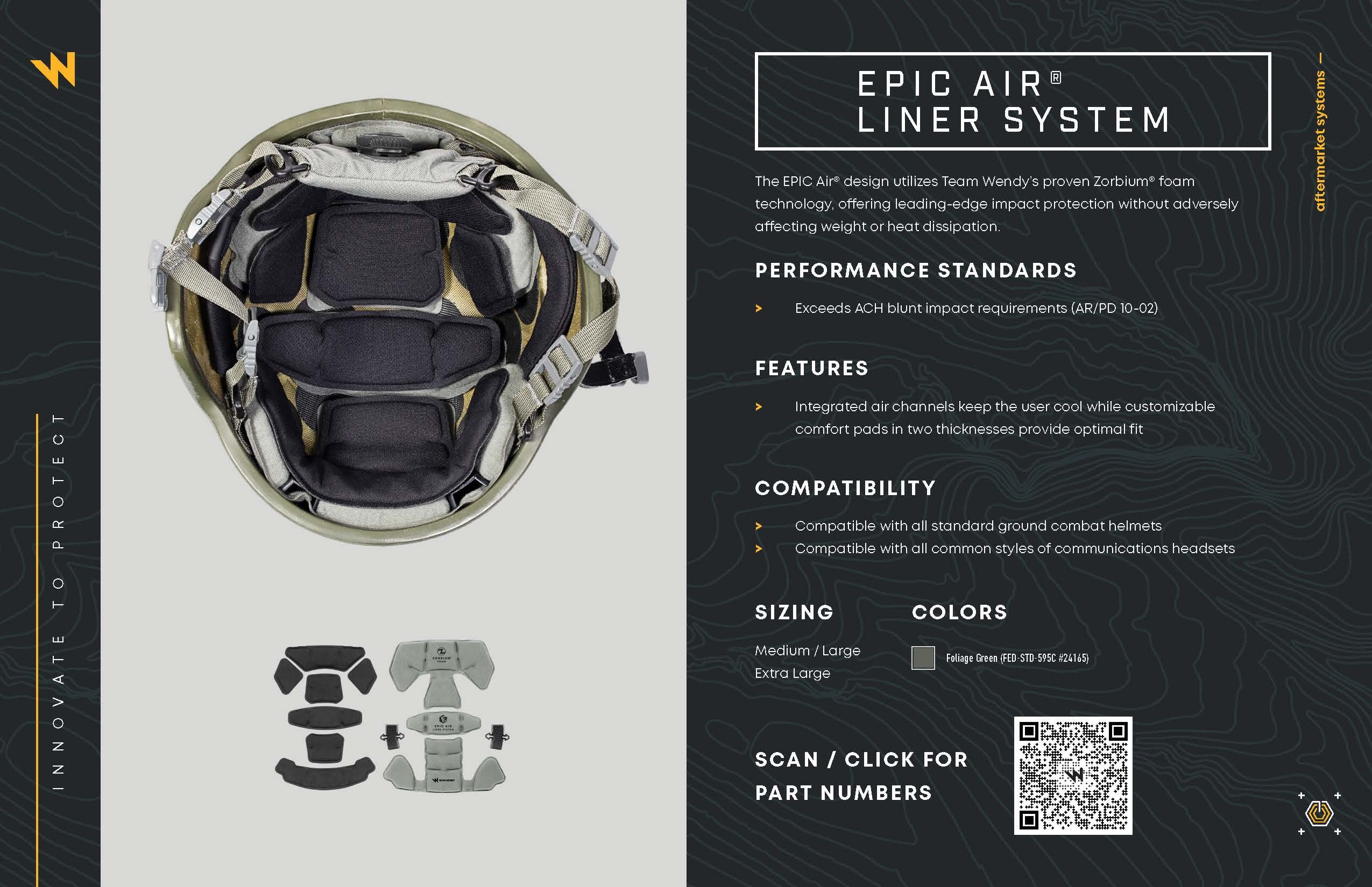 Amazon.com: Epic Air Combat Helmet Liner System, Foliage Green